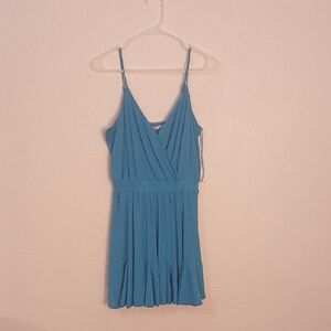 Ami‎ Turquoise V-Neck Blouse